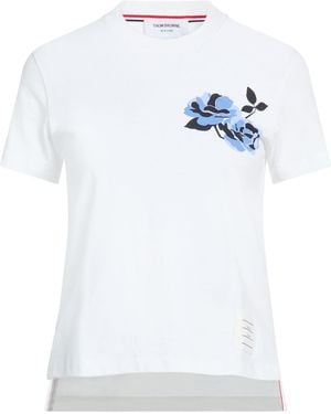 Thom Browne T-Shirt Cotton, Elastane - White