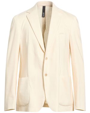 Hevò Cream Blazer Virgin Wool, Linen - Natural