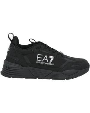 EA7 Trainers Textile Fibres, Synthetic Material - Black
