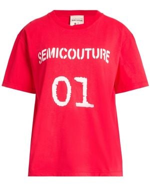 Semicouture T-Shirts - Red