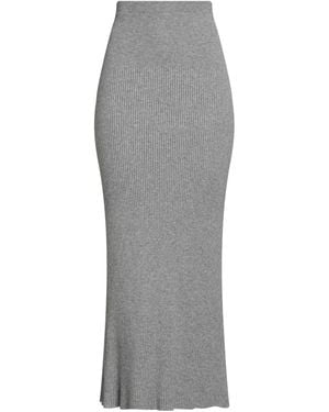 Haveone Maxi Skirt Viscose, Polyester, Polyamide - Gray
