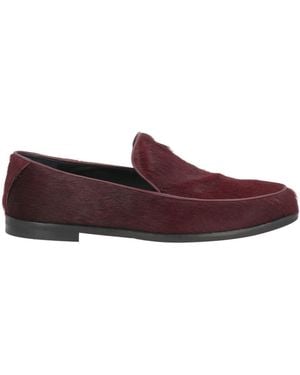 Poeve Burgundy Loafers Leather - Purple