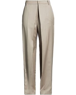 Low Classic Taupe Pants Wool - Gray