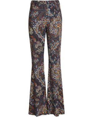 Etro Trousers Viscose, Elastane - Grey