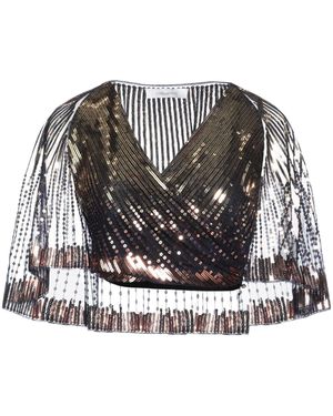 Rabanne Top Polyamide, Acetate, Silk - Gray