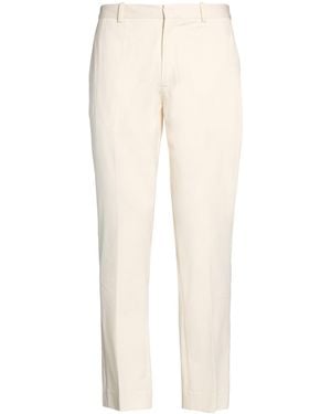 Circolo 1901 Cream Trousers Cotton, Elastane - White