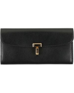 TOTEME Wallet Leather - Black