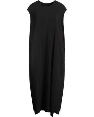 Y's Yohji Yamamoto Midi-Kleid - Schwarz