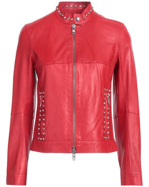 Bully Jacket Leather - Red