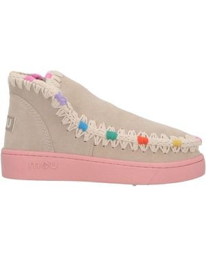 Mou Ankle Boots Leather - Pink