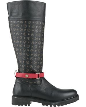 Pollini Heritage Boot Leather - Black
