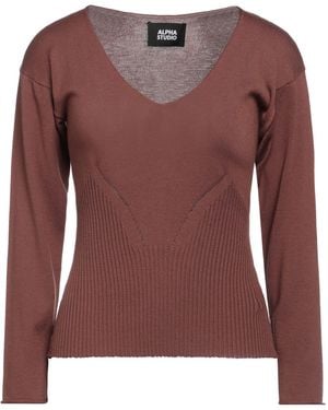 Alpha Studio Pullover - Marrone