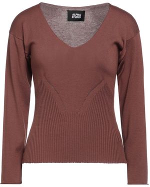 Alpha Studio Pullover - Marron