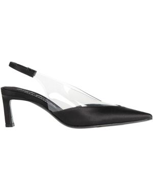 Evangelie Smyrniotaki x Sergio Rossi Court Shoes Textile Fibres, Pvc - Black