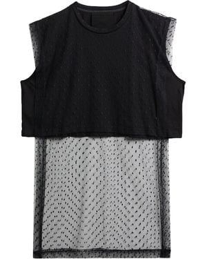 RED Valentino Top Polyamide - Black