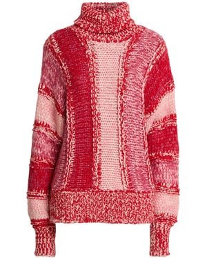 Roberto Collina Turtleneck Baby Alpaca Wool, Polyamide, Wool - Red