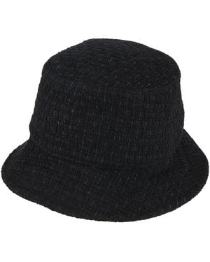 Thom Browne Hat Polyamide, Cotton, Viscose, Synthetic Fibers, Wool - Black