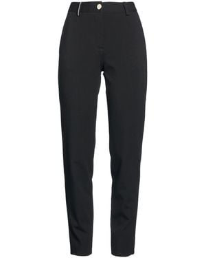 Lorena Antoniazzi Trousers Viscose, Polyamide, Elastane - Black