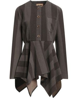 Uma Wang Khaki Jacket Virgin Wool, Polyamide, Elastane - Gray