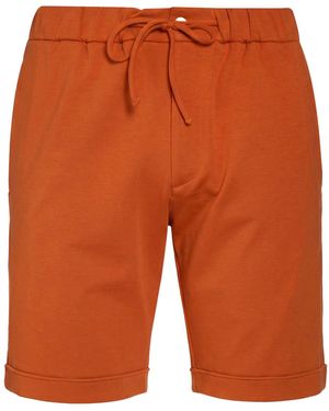 STEFAN BRANDT Tan Shorts & Bermuda Shorts Cotton, Elastane - Orange
