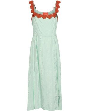La DoubleJ Light Midi Dress Viscose - Green