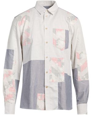 Maison Kitsuné Shirt Cotton, Linen - White