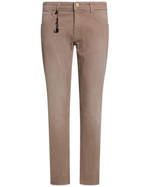Marco Pescarolo Trousers Cotton, Cashmere, Elastane - Grey
