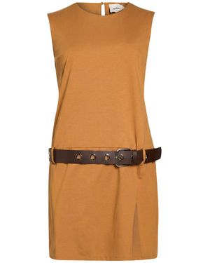 Dixie Mini Dress Cotton, Polyamide, Elastane - Brown