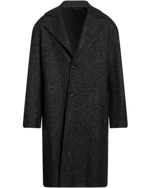 Lardini Coat Wool, Silk - Black