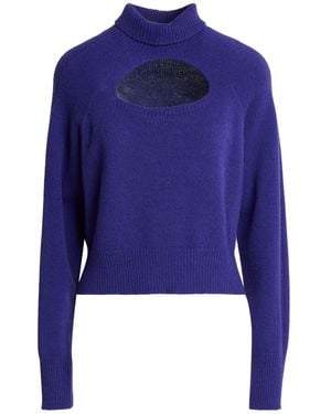Anna Molinari Turtleneck Wool, Cashmere - Blue