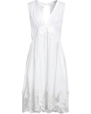 P.A.R.O.S.H. P.A.R.O..H. Midi Dress Cotton, Polyester - White