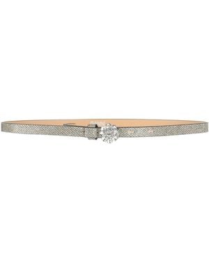 Ganni Belt Textile Fibers - White