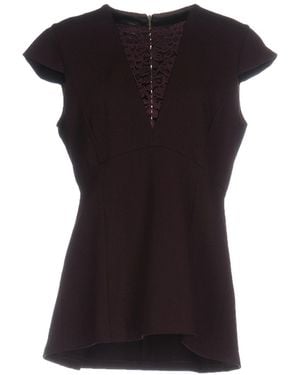 Pinko Plum Top Viscose, Polyamide, Elastane - Black