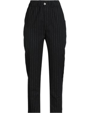 EMMA & GAIA Midnight Trousers Linen, Cotton - Black