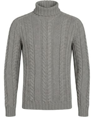 Fedeli Light Turtleneck Wool, Cashmere - Gray