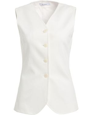 Max Mara Tailored Vests - White