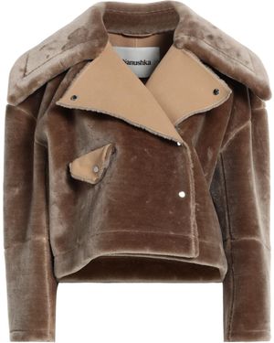 Nanushka Mouton et fourrure synthétique - Marron