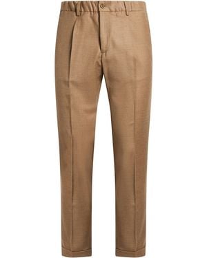 Briglia 1949 Camel Trousers Virgin Wool, Elastane - Natural