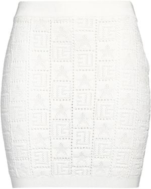Balmain Mini Skirt - White