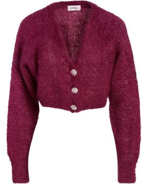 Ottod'Ame Garnet Cardigan Mohair Wool, Polyamide, Polyester, Elastane - Red