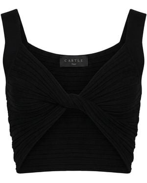 Gaelle Paris Top Viscose, Polyester - Black