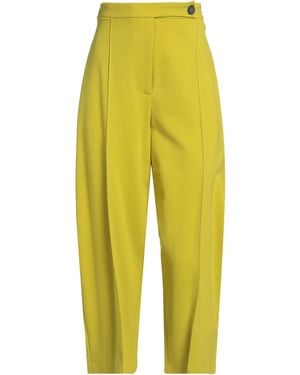 Liviana Conti Lime Trousers Viscose, Polyamide, Elastane - Yellow