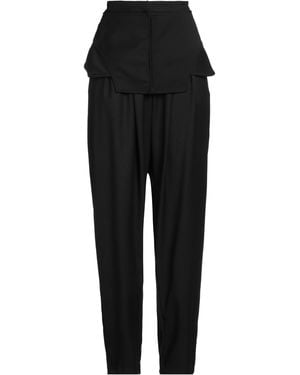 ANDREADAMO Pants Polyester, Viscose, Elastane - Black