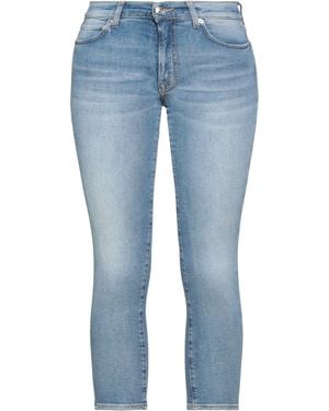 People Denim Cropped - Blue
