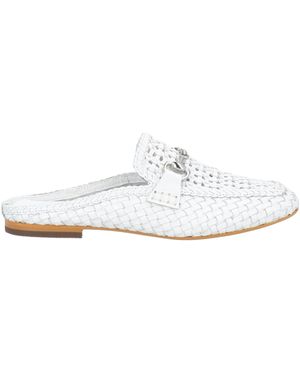 m. collection Mules & Clogs Leather - White