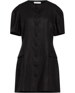 Faithfull the Brand Mini Dress Linen - Black