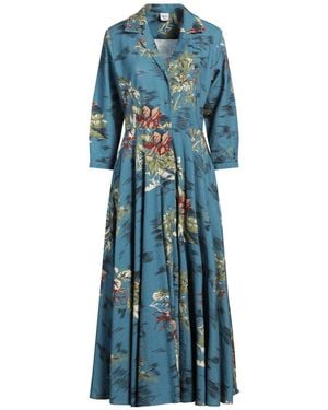 Aspesi Maxi Dress Linen, Cotton - Blue