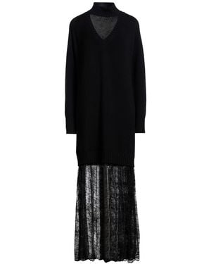 ERMANNO FIRENZE Maxi Dress Wool, Polyamide - Black