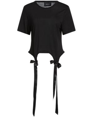 Simone Rocha T-Shirt Cotton, Polyester - Black