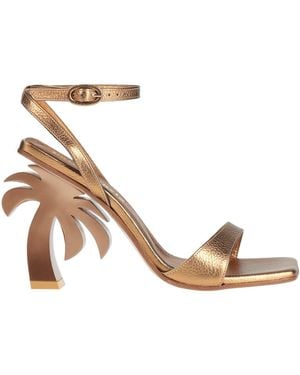 Palm Angels Sandals Leather - Metallic